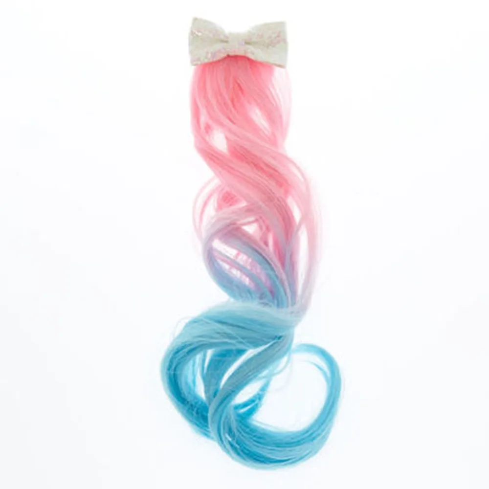 Новые девушки Градиент красочные парики шпильки принцесса волос украшение ободок заколки для волос заколки детские аксессуары для волос - Цвет: 1