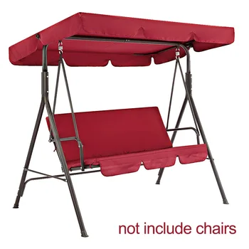 

2pcs/set For 3 Seater Replacement Parts Dustproof Universal Patio Swing Seat Cover Waterproof Sunproof Garden Chairs Solid