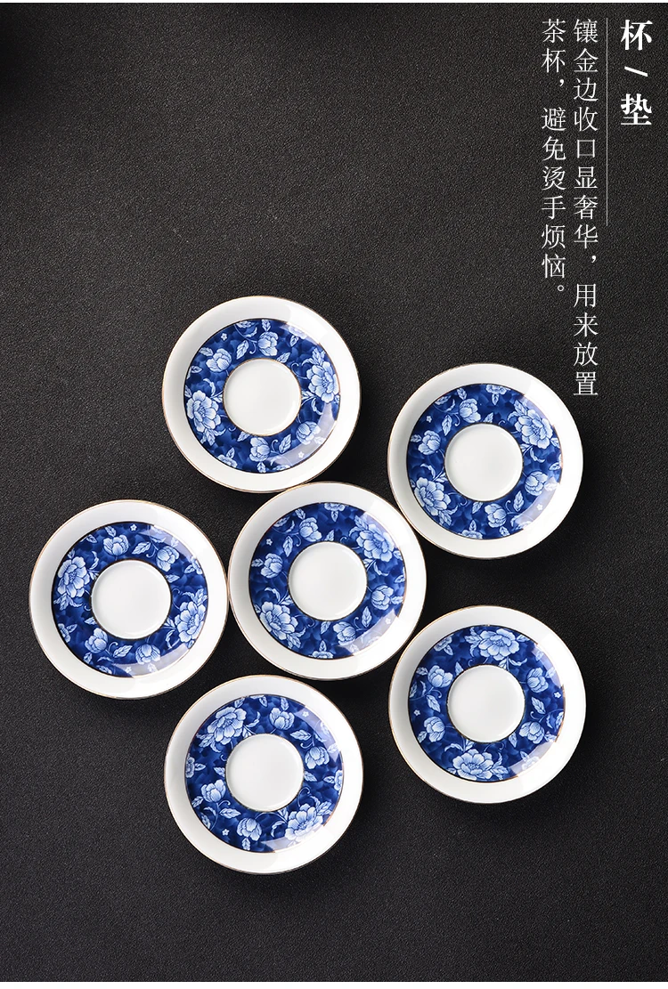 Чашки и блюдца набор блюдца Цзиндэчжэнь tazas de ceramica creativas Хризантема чай украшения дома аксессуары