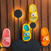 

Summer Cartoon Non-Slip Indoor Shoes Comfort Soft Sole Home Bathroom Slippers Cute Rabbit Ears Children Slippers Baby Girl Shoes