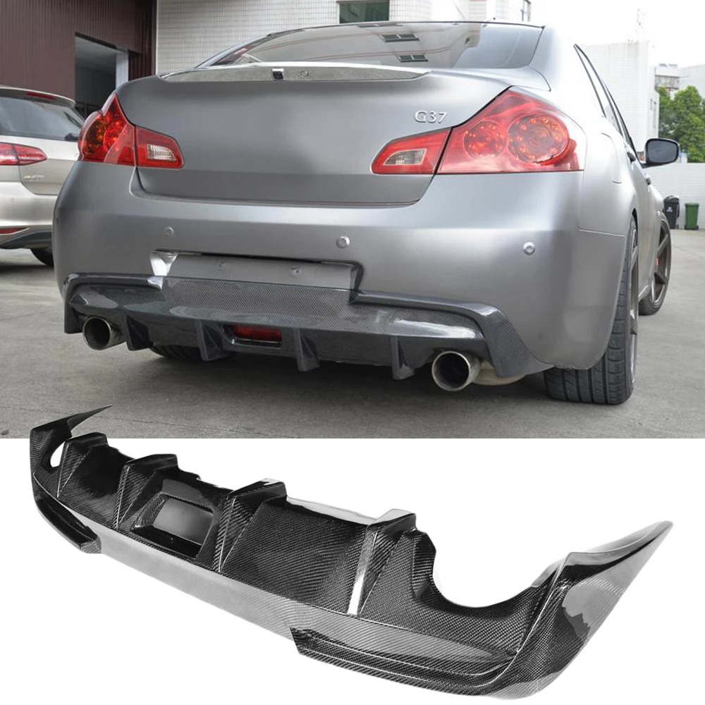 Автомобильный задний бампер из углеродного волокна диффузор для Infiniti G37 4 двери