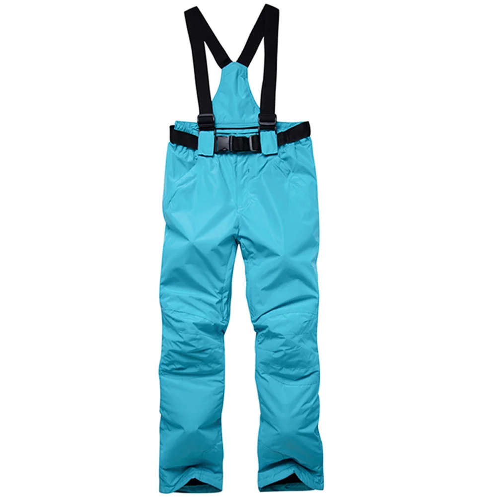 Уличные спортивные женские лыжные зимние штаны ветрозащитные водонепроницаемые теплые брюки для женщин и мужчин зимние брюки зимние лыжные брюки ALS88 - Цвет: sky blue
