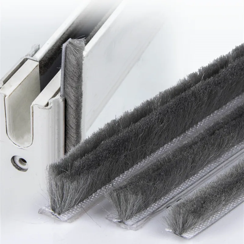 6 Size Door Window Brush Strip Weather Stripping For Home Door Window Draught Excluder Brush Weather Strip Seal Tape door seal strip sealing strip tape window seal strip sealing tape sealing strip door weatherstripping