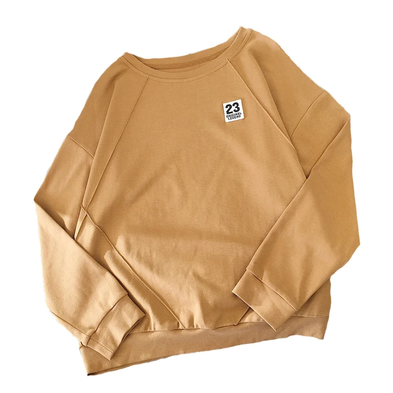 

Hoodies Women Harajuku Casual Tracksuit Loose Hoodie Sweatshirt Number Printed Korean Loose Sweatshirts Soft Simple