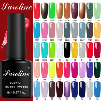 

Gel Nail Polish Kit Set All for Manicure Pure Color Top Coat Semi Permanent UV LED Varnish Paint Hybrid Nail Gel Polish Gellak