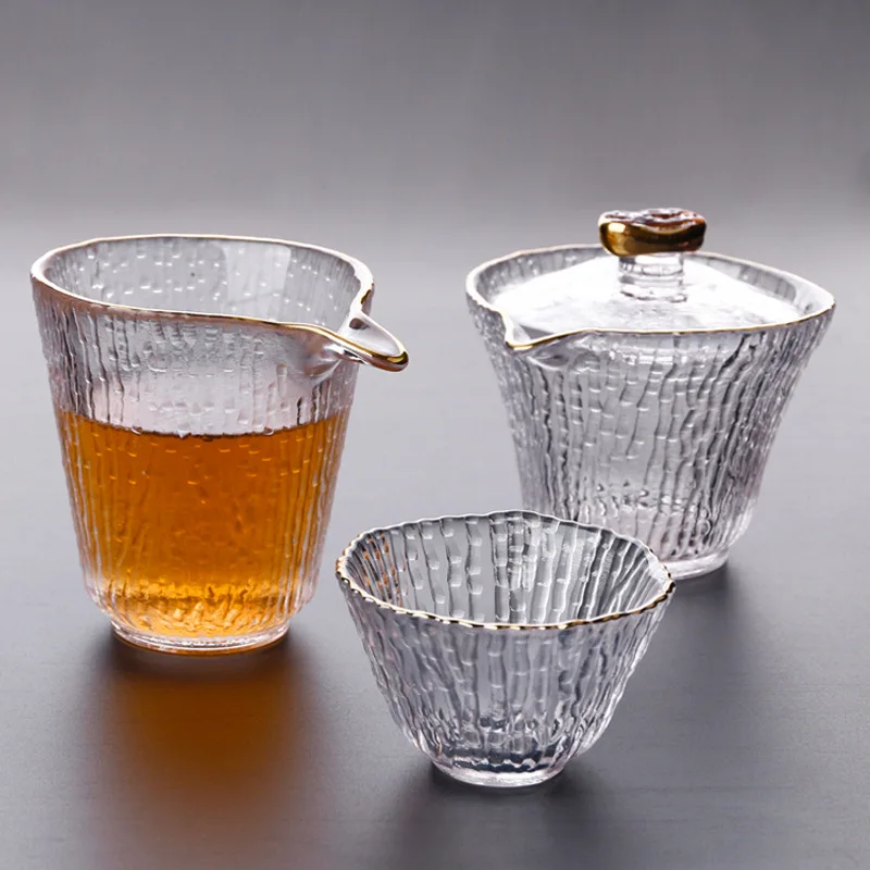 

Natural detox zhi li New Style Tree Glass Teacup Lead-Free Crystal Glass Pitcher Gold Foil Tureen Tea Set Currently Available Wh