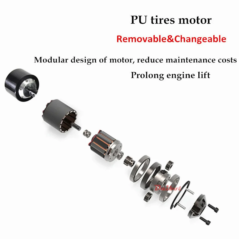 Daibot 36V Electric Scooter Four Wheel Electric Scooters 600W Brushless Hub motor 30KMH Electric Skateboard Scooter For Adult (8)