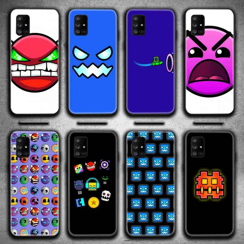 TopGameGeometryDashPhoneCaseForSamsungGalaxyA21SA01A11A31