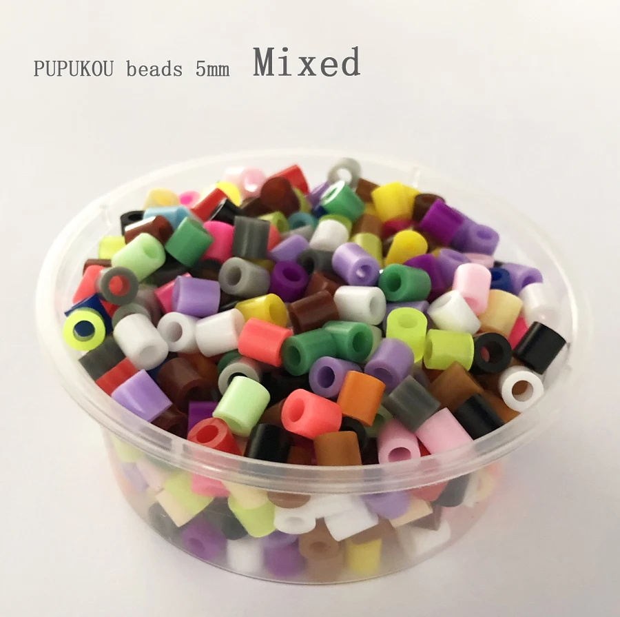 360pcs/box packing 5MM hama beads diy toy 48kinds colors foodgrade perler Iron beads PUPUKOU fuse beads Kids Education puzzle to 41