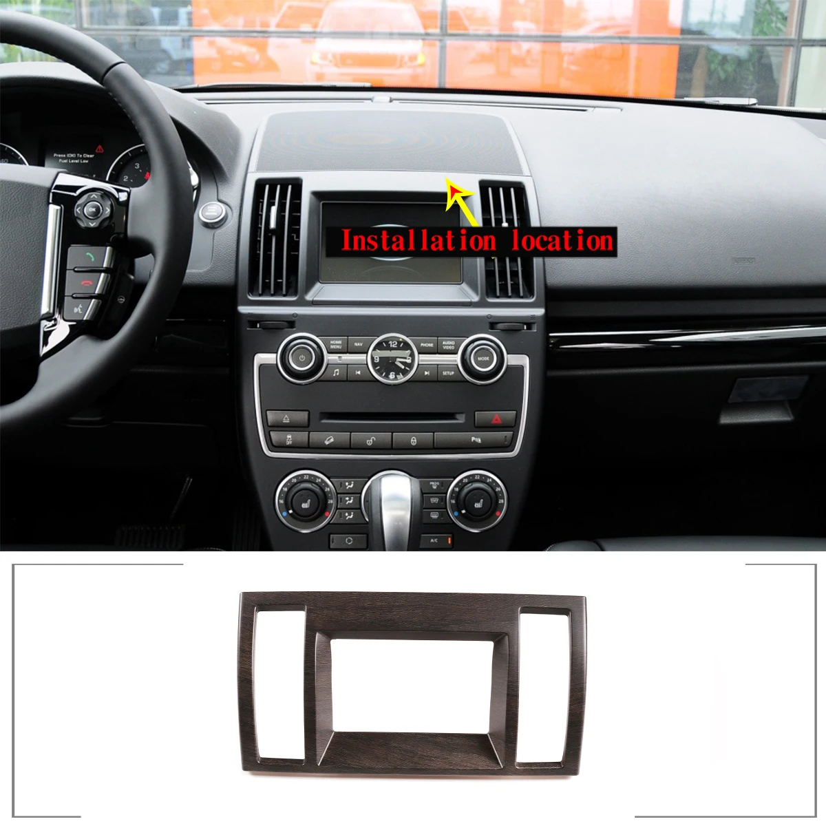 

For 2013-2015 Land Rover Freelander 2 ABS navigation GPS screen decorative frame stickers Car interior accessories