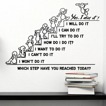 

Wall Decals Quote Motivation Which Step Have You Reached Today Decal Stairs Vinyl Sticker Bedroom Nursery Home Decor Ar A13-034