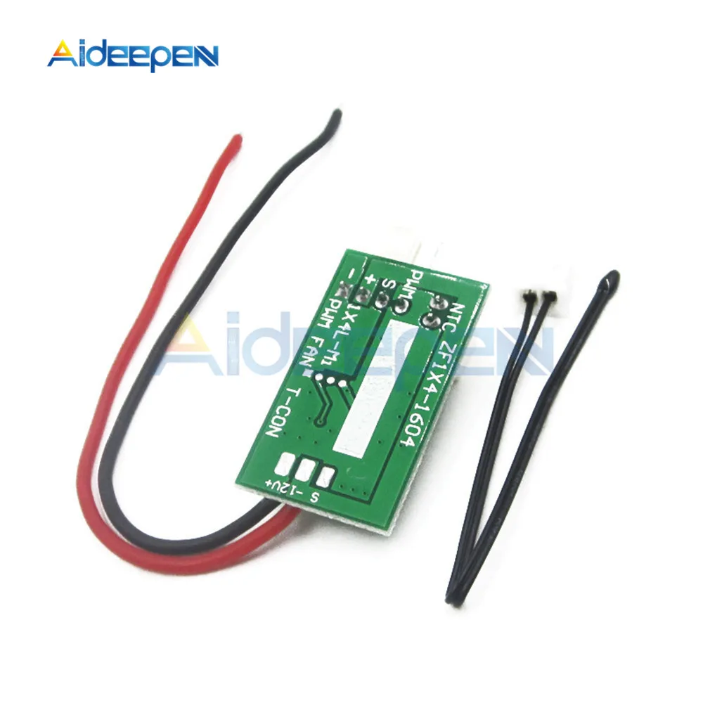 DC 12V 4 Wire PWM Fan Temperature Control Speed Controller Governor Regulator for PC Computer CPU Fan Cooler Alarm Module Board dc motor speed controller motor speed controller electric motor speed controller fan speed controller