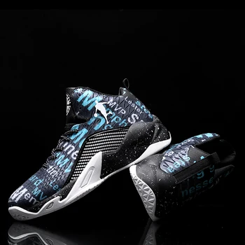 

Lovers High-top Basketball Shoes Men Breathable Cushioning Basketball Boots Women Anti-skid Outdoor Sneakers Unisex 2020 Spring
