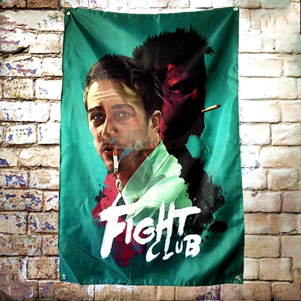 

Fight Club Hollywood Movie Tapestry Wall Hanging Flag Banner Wall Cloth Tapestries Wall Art Macrame Wall Carpet Wall Decor