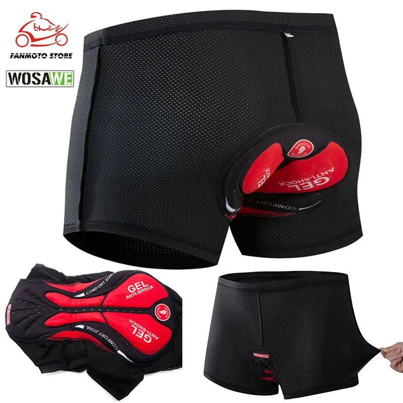 WOSAWE Men's Motorcycle Underwear 3D Gel Padded Cycling Shorts for Women  Downhill Mtb Tights Breathable Quick Dry Bicycle Cloth - AliExpress