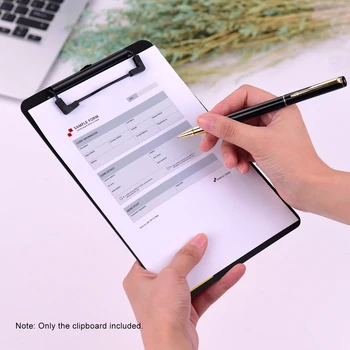 

A4/A5 Size Plastic Clipboard Writing Pad Board Low Profile Clip Document Holder with Hole for Students School Office