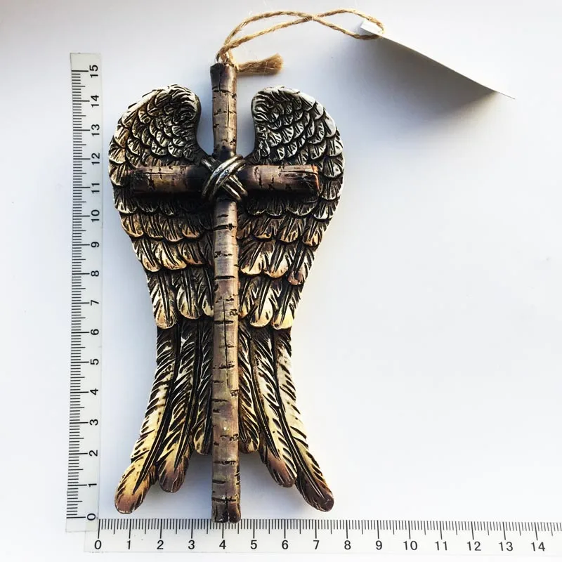 

Creative fridge magnet decoration pendant European Tourism Memorial three-dimensional Retro Angel Wing Crafts Pendant