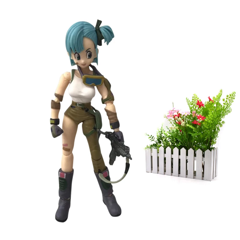 

Anime Dragon ball Z SHF Figuarts Bulma PVC Action Figure Model DIY Toy