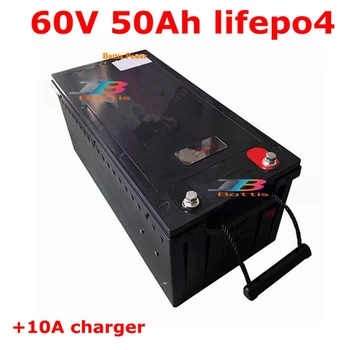 

60V 50Ah LiFePO4 rechargeable battery pack with BMS protection for golf trolley UPS E-grass cutter e-scooter motorbike