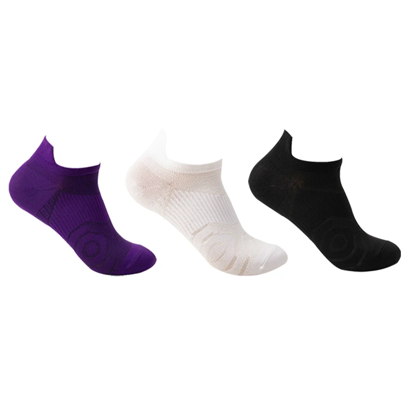 3 Pairs/lot Solid Women's Short Ankle Socks Pack Women Sports Streets Candy Colors Soft Compression Socks Set Purple Men Unisex heated socks for women Women's Socks
