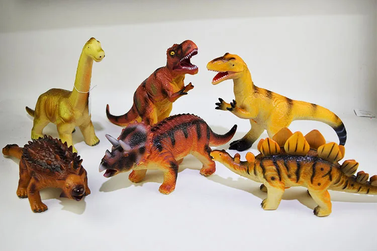 Jurassic мягкая модель динозавра Silcone IC труба звук делая T-Rex Стегозавр игрушка динозавр