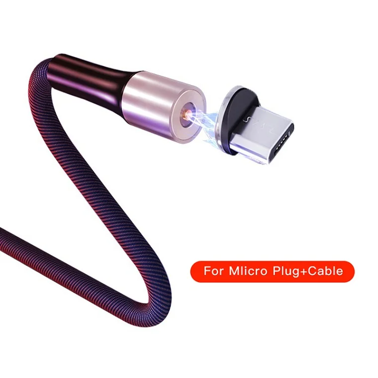 Магнитный кабель для iPhone X XS Быстрая зарядка Micro USB зарядный шнур USB кабель type C USB C зарядное устройство провод Кабо Для samsung S8 S9 - Цвет: For Micro