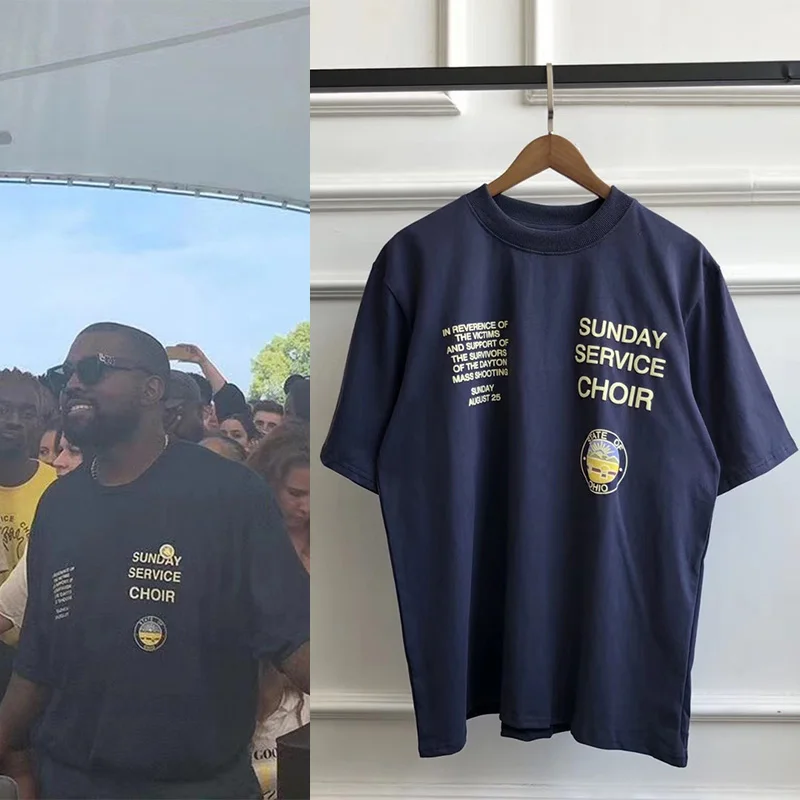 KANYE Sundy сервис Ретро футболка с круглым вырезом для мужчин короткий рукав Уличная Свободная Повседневная футболка Pokemon негабаритных Harajuku тройники