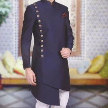 Новые мужские формальные стильные костюмы на заказ 2 шт. Ternos костюмы для мужчин куртка длинные+ брюки Terno Masculino