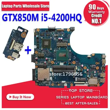 

Send board+for ASUS N551JK laptop motherboard N551J G551JK REV2.0 i5 4200H Processor GeForce GTX850M 2GB DDR3 full test 100%