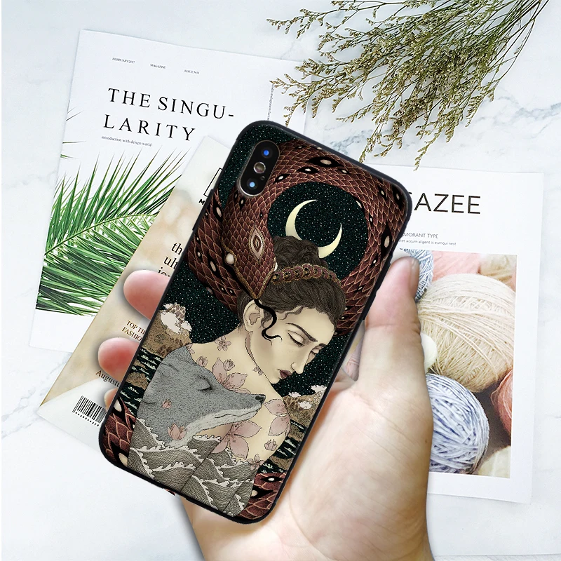 SY0448 Ukiyo-e японский стиль художественный чехол ТПУ Мягкий силиконовый чехол для телефона оболочка для Apple iPhone 5 6 6s 7 8 Plus X XR XS MAX 11 pro Чехол - Цвет: SY0448