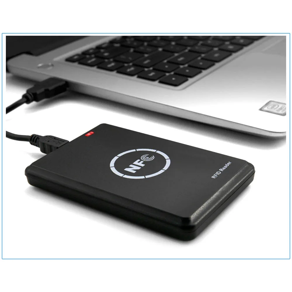 Lettore di Smart Card NFC Writer RFID copiatrice/duplicatore 125KHz  13.56MHz programmatore USB portachiavi ID carta IC EM UID EM4305 T5577 Tag