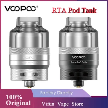 

Original VOOPOO RTA Pod Tank 2ml Cartridge & Double Intake Airway Atomizer Fit PnP Pod System Devices For Drag X/Drag S Vape kit