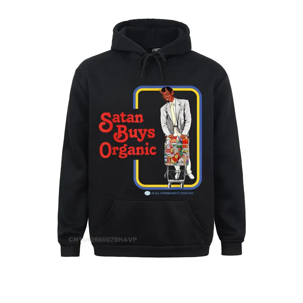 Funky Men's Hoodies Satan Buys Organic T-Shirt__97A3671 Slim Fit Sweatshirts Long Sleeve Casual Sportswears  Satan Buys Organic T-Shirt__97A3671black