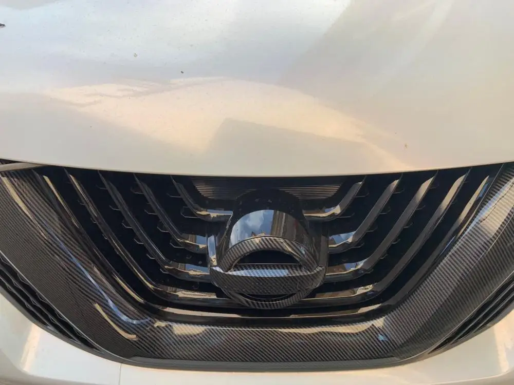 

Carbon Fiber Grain Front intermediate Grille Grill Trim Fit For Nissan Murano 2017