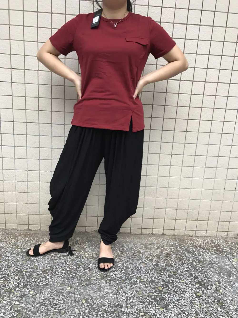 Новое поступление, черные длинные штаны, женские прямые брюки, женские спортивные штаны, свободные штаны-шаровары DJ341
