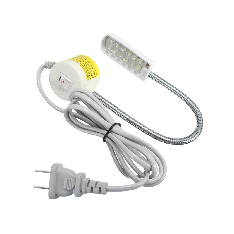 Plug type 220 12В светодиодный мини одежда огней лампочки для швейных машин рабочее освещение энергосберегающие лампы - Испускаемый цвет: Plug type