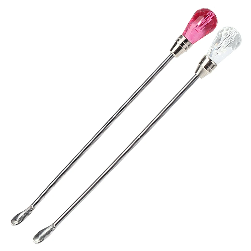 Creative Mixing Spoon Stainless Steel for Melted Seal Wax Pills Bead Stirring Stick Girl Heart Metal Heat Resistant