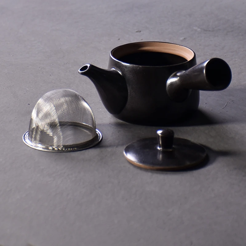 LUWU черная посуда керамическая kyusu китайские чайники кунг-фу чайная кружка, сосуды для питья 250 мл