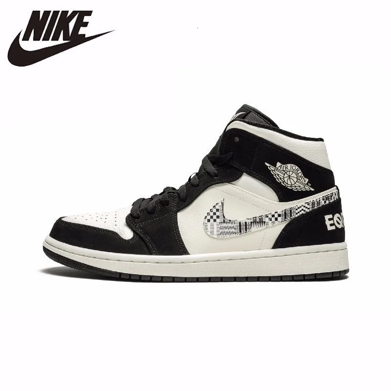 

Nike Official Air Jordan 1 Men Basketball Shoes Leather Sports Outdoor Sneaker New Arrival #852542