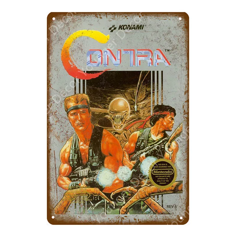 Классическая видео игра ET плакат игровой металлический оловянный знак для детской комнаты игровой центр домашний декор винтажная геймерская доска YI-099 - Цвет: YD6349EI