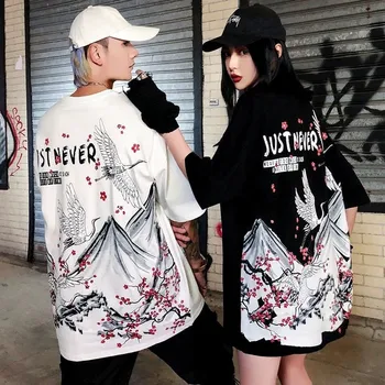 

Ladies White Black T shirt Women Men Printed Tshirt Female Casual Cool Holiday Tee Clothes Kpop Japan