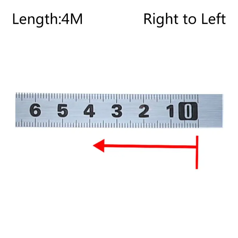 Рулетка Метрическая 1 м-5 м Торцовочная измерительная лента стальная линейка для Т-образной дорожки станок пила стол Деревообрабатывающие инструменты - Цвет: Right-to-Left    4M