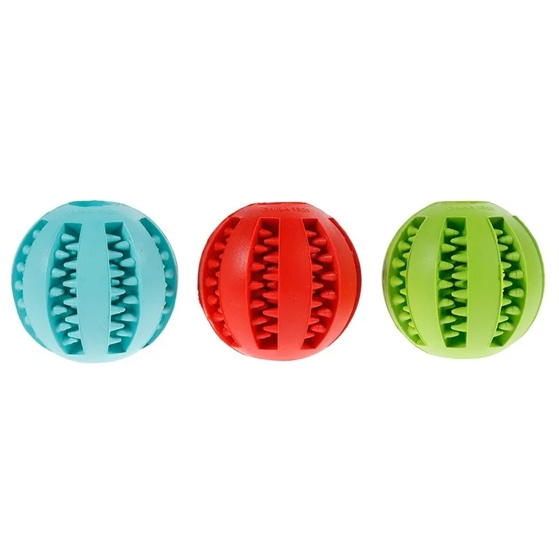 Собака резиновый мяч жевательная игрушка дозатор утечки еда играть интерактивный мяч Pet для зубов прорезывание зубов обучающая игрушка эластичность зуб Чистый инструмент