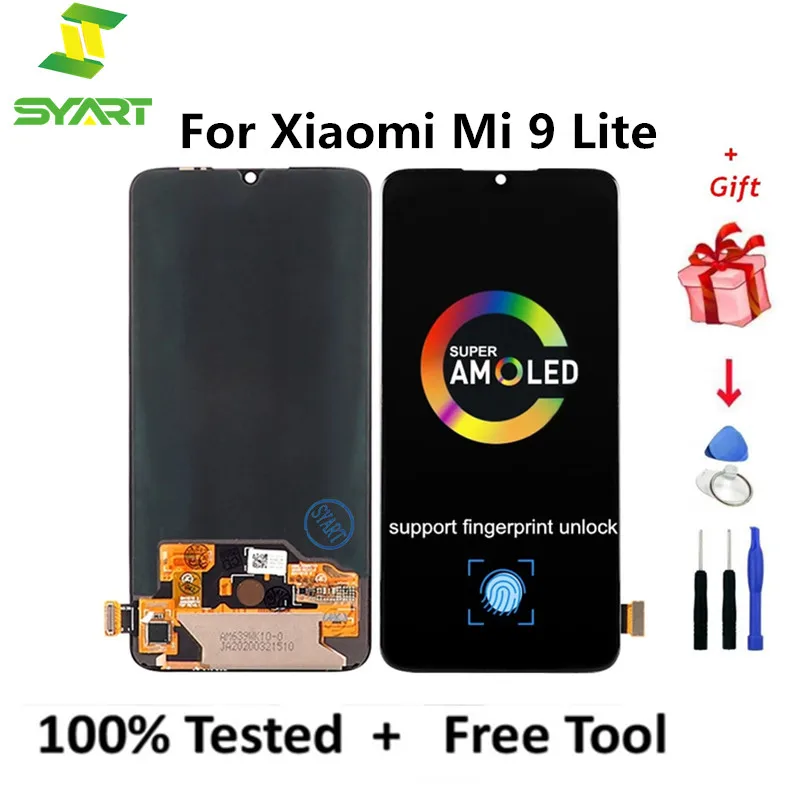 ЖК-экран для Xiaomi Mi CC9 LCD MI 9 Lite дисплей сенсорный экран дигитайзер запасные части |