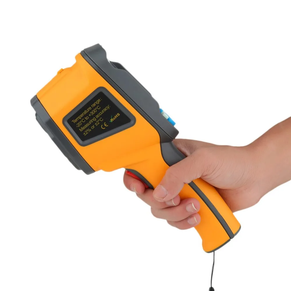 

Precision Protable Thermal Imaging Camera Infrared Thermometer Imager -20~300 Degree HT-02 2.4 Inch High Resolution Color Screen