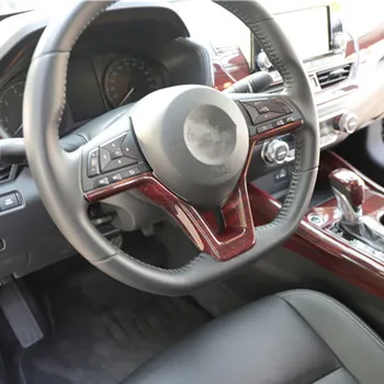 

Interior Mouldings Imitation Wood Carbon Steering Wheel Decorated Frame For Teana X-Trail Qashai 2017 18 19 20 CAA350