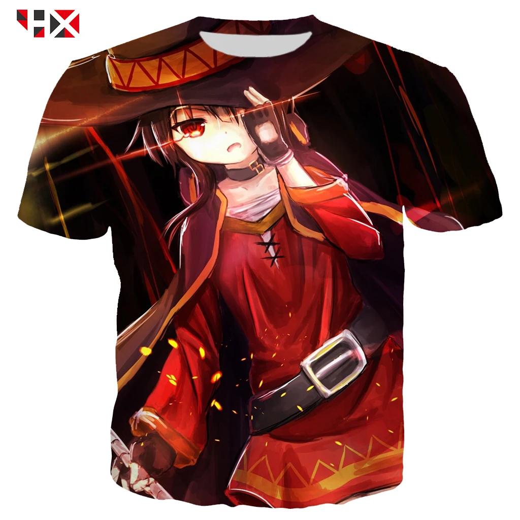 Новинка God's Blessing on This Wonderful World 3D принт Мужская Футболка Harajuku KonoSuba футболка для