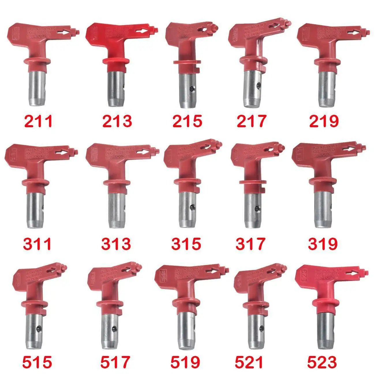 Airless Spray Gun Tips Nozzle For Titan Paint Wagner Sprayer Tool 211-617 Series 