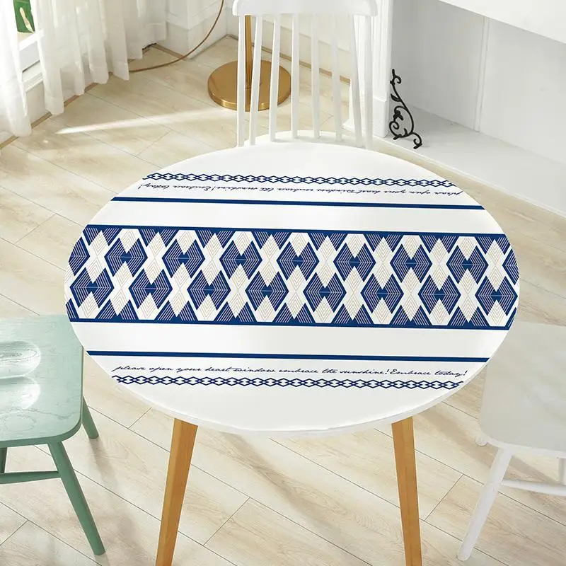 Обеденный пластиковый обрус Kuchenny Tafel Kleed Свадебный водонепроницаемый круглый Toalha