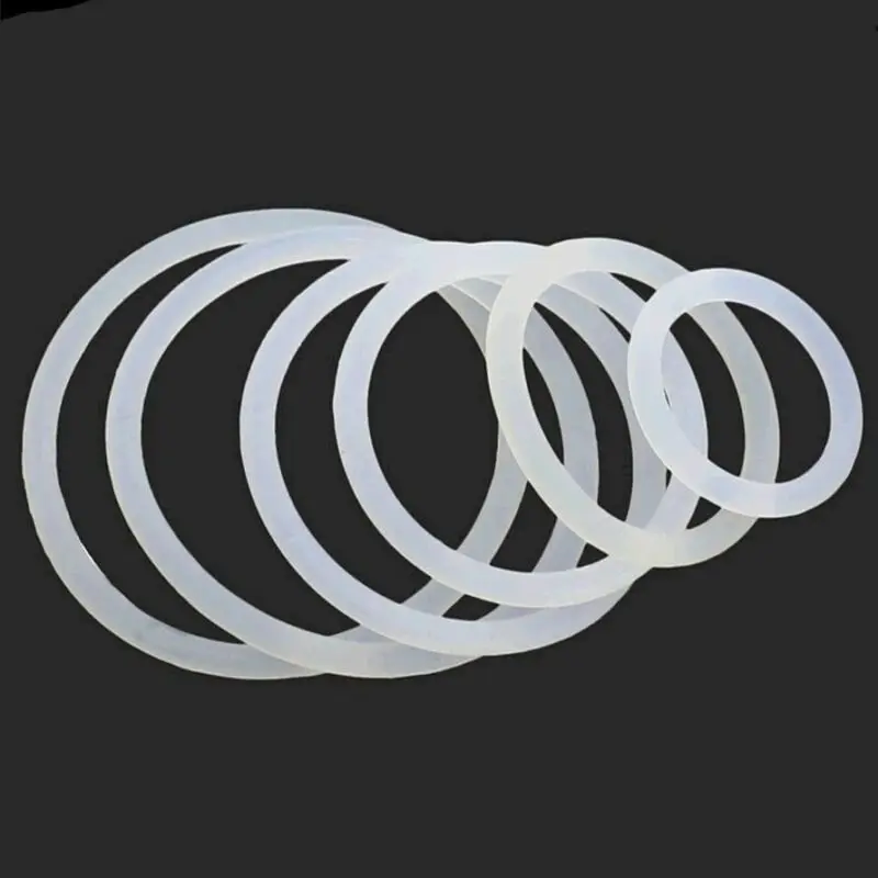 10/25pcs Cross Section 1mm 2mm 3mm White Plastic Nylon Flat Washer Plane Spacer Insulation Gasket Ring For Screw
